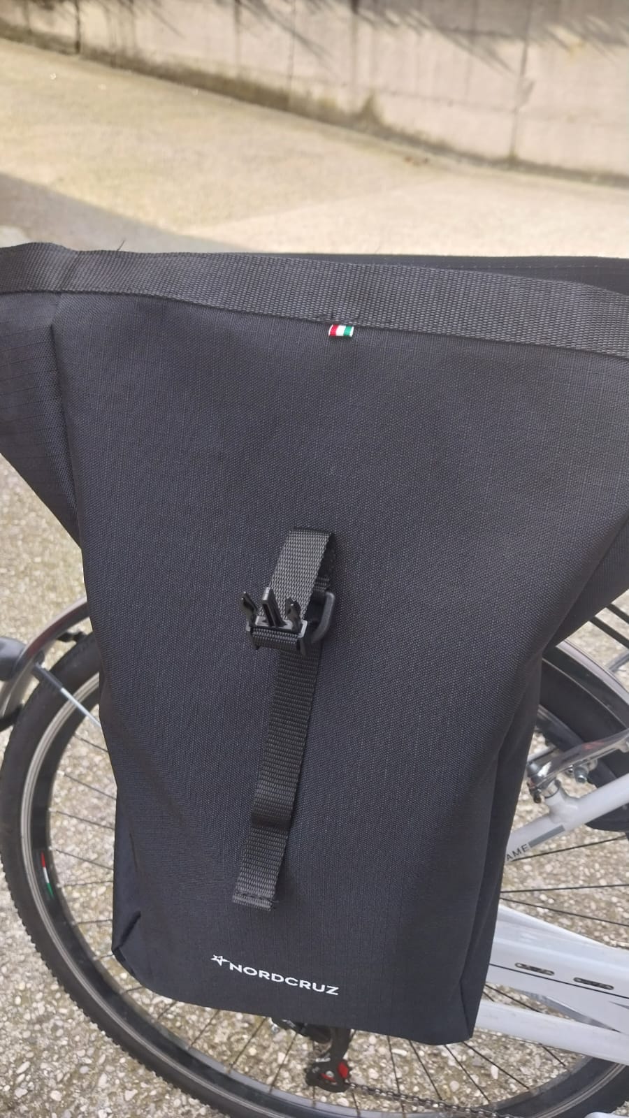 Rolly - Borsa da bicicletta per portapacchi con catarifrangenti 10 Lt
