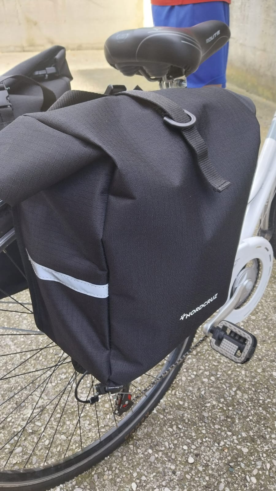 Rolly - Borsa da bicicletta per portapacchi con catarifrangenti 10 Lt