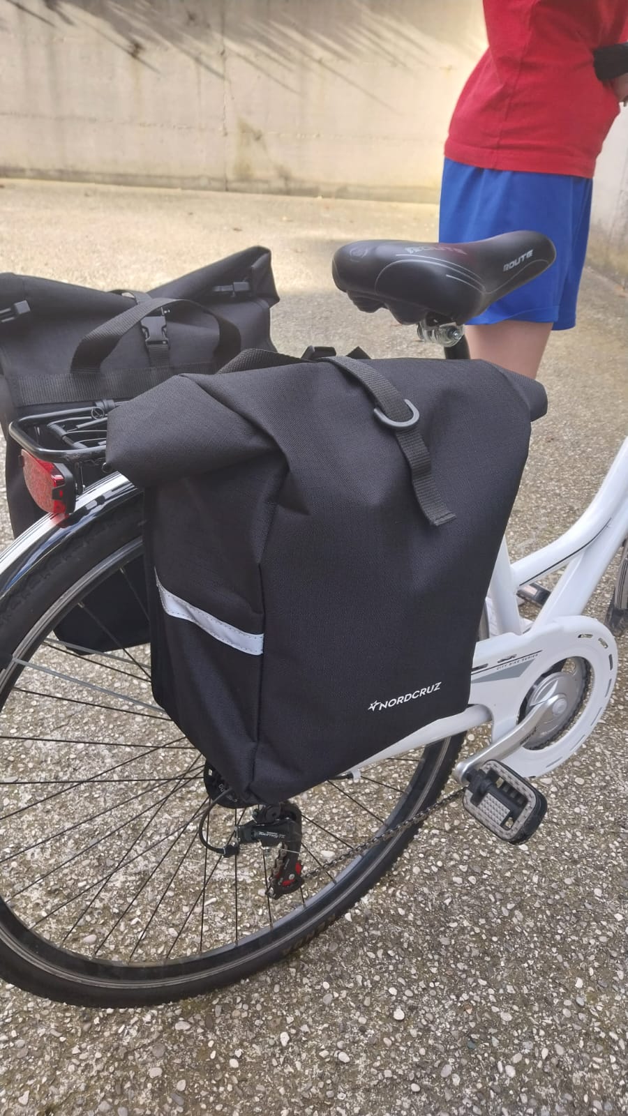 Rolly - Borsa da bicicletta per portapacchi con catarifrangenti 10 Lt