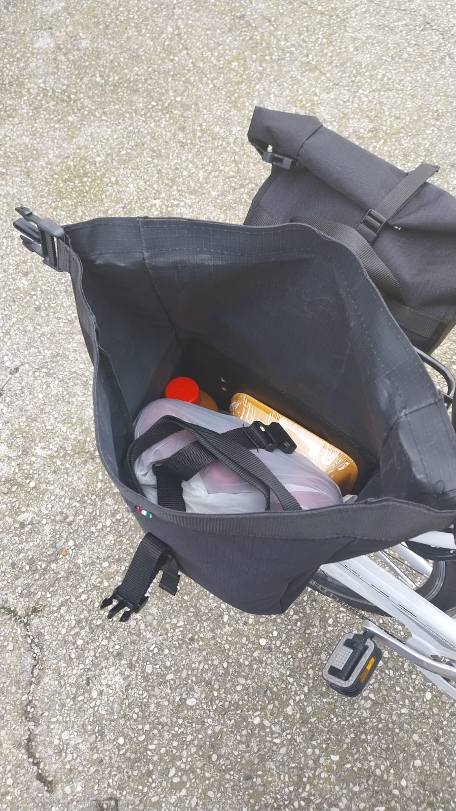 Rolly - Borsa da bicicletta per portapacchi con catarifrangenti 10 Lt