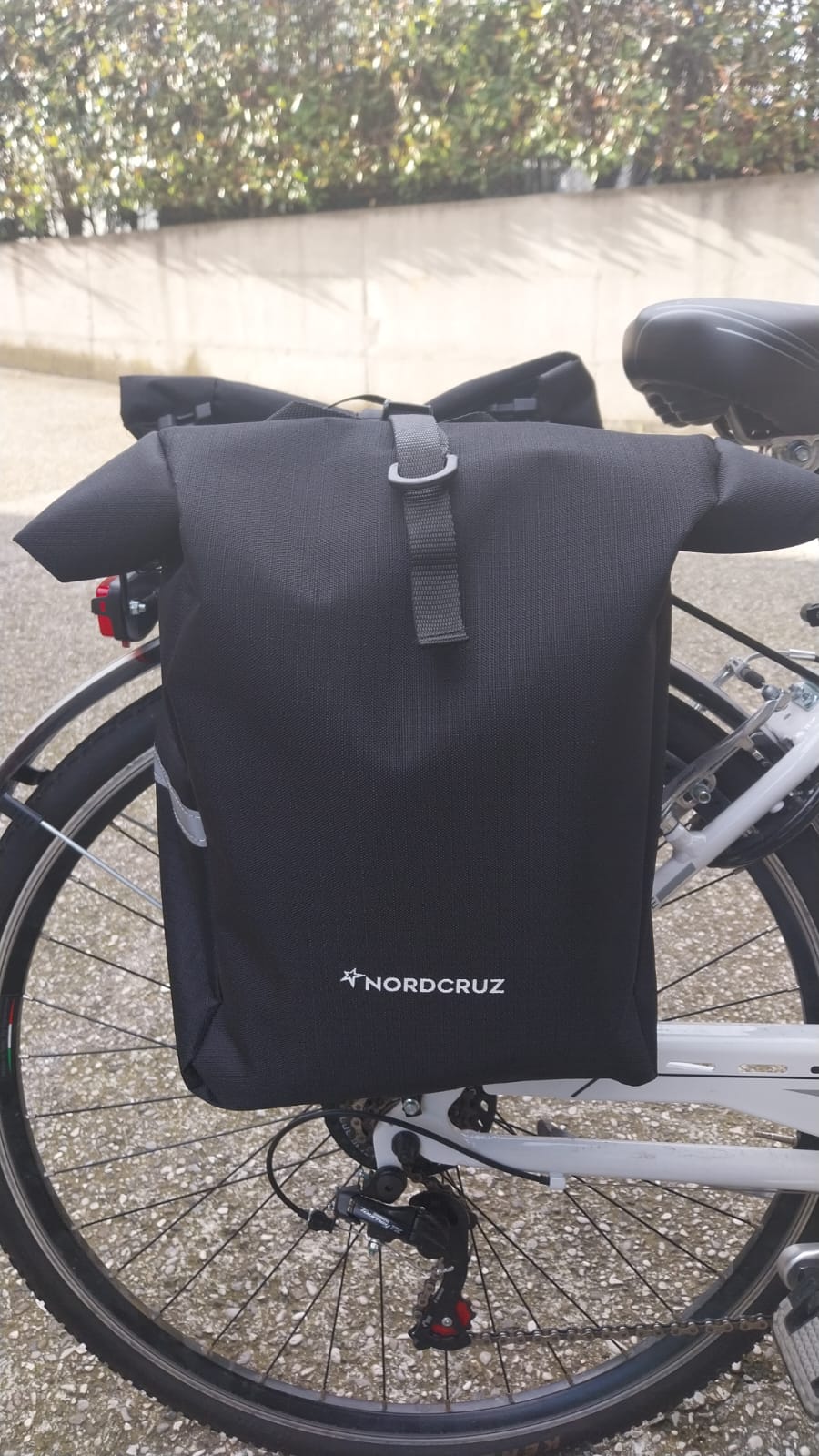Rolly - Borsa da bicicletta per portapacchi con catarifrangenti 10 Lt