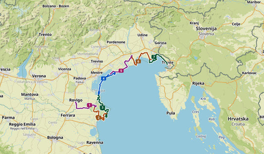 Itinerario gravel insolito - RoTS - Da Rovigo a Trieste in bici
